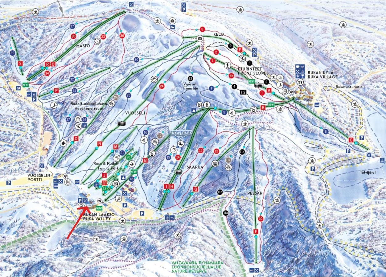 Rukavalley Unique46 Ski In - Ski Out Екстер'єр фото